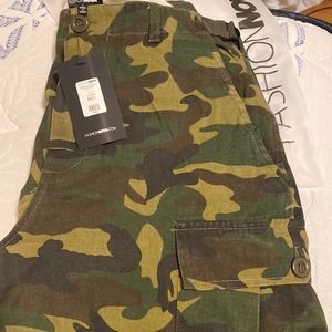 Brand new womens over size camo pants